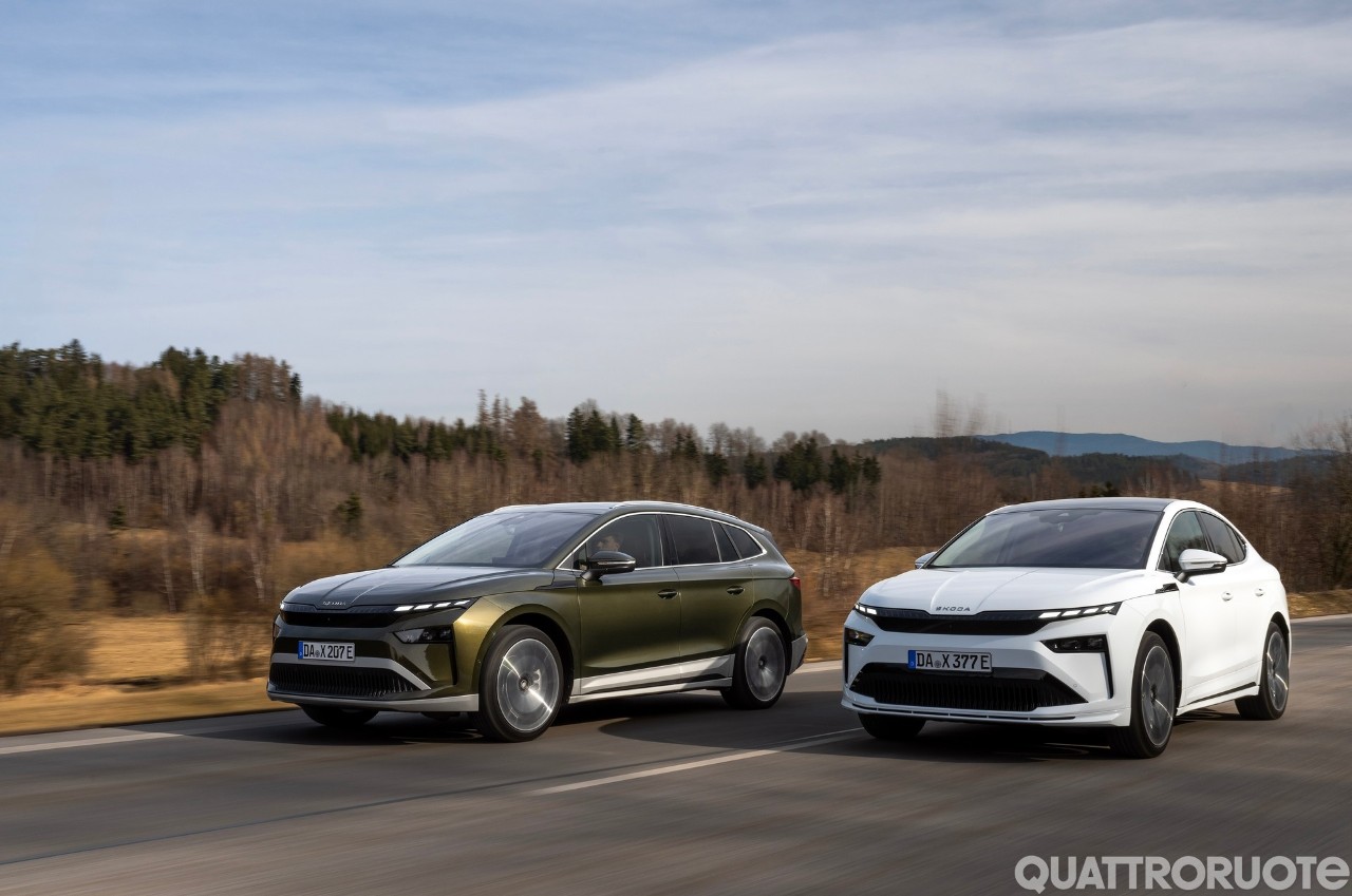 Skoda Elroq ed Enyaq si aggiornano: frunk, batterie LFP e guida one-pedal